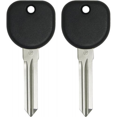  [아마존베스트]Keyless2Go New Uncut Replacement Transponder Ignition Car Key Circle Plus B111 (2 Pack)