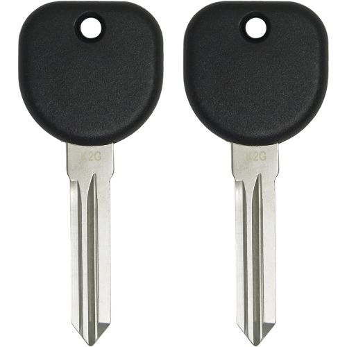  [아마존베스트]Keyless2Go New Uncut Replacement Transponder Ignition Car Key Circle Plus B111 (2 Pack)