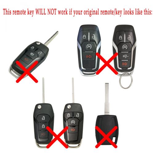  Keyless2Go Replacement Keyless Remote Head Key OUCD6000022 164-R8067 (2 Pack)