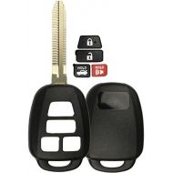 [아마존베스트]KeylessOption Keyless Entry Remote Uncut Car Blank Key Blade Case Fob Shell for Toyota Camry Scion HYQ12BDM