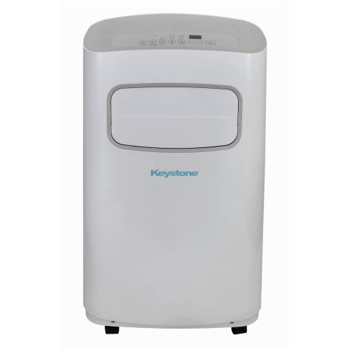  Keystone KSTAP12CG 115V Portable Air Conditioner with Remote Control in WhiteGray for Rooms up to 300-Sq. Ft.