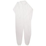 Keystone Polypropylene Coverall, Disposable, Elastic Cuff, White, Small - 2X-Large (Case of 25) Small/Medium