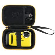 Khanka Carrying Case Replacement for Fujifilm FinePix XP140/XP130/XP120/XP90 Waterproof Digital Camera (Yellow)