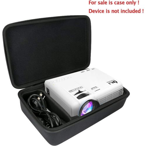  Khanka Hard Travel Case Replacement for DR. J Professional 1080P Mini Projector (Black)