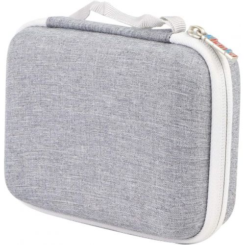  [아마존베스트]Khanka Hard Travel Case Compatible with Kodak Mini 3 Square Portable Printer - Social Media Photo Instant Printer (Gray Zipper)