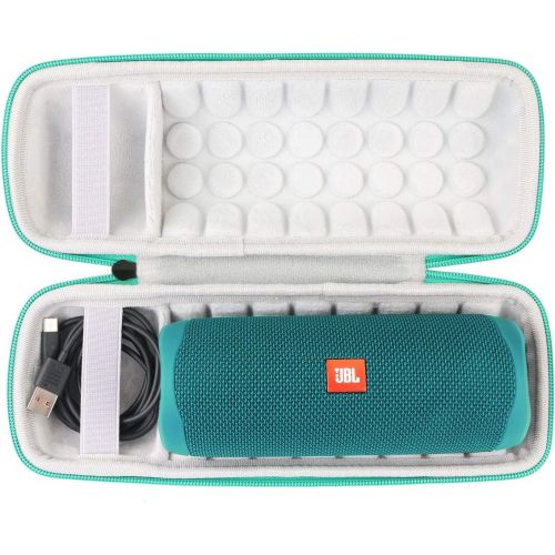  Khanka Hard Travel Case Replacement for JBL FLIP5 Flip 5 / Flip 6 Waterproof Portable Bluetooth Speaker (Teal)