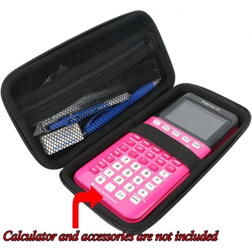  Khanka Hard Travel Case Replacement for Texas Instruments TI-84 Plus CE Graphing Calculator Mesh Pocket for Other Accessories