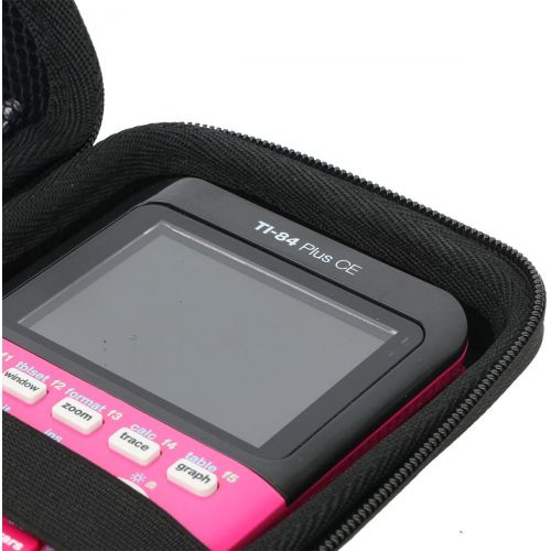  Khanka Hard Travel Case Replacement for Texas Instruments TI-84 Plus CE Graphing Calculator Mesh Pocket for Other Accessories