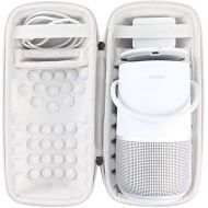 [아마존베스트]Khanka Hard protective case for Bose portable home speaker, case fits speakers and charging cradle. (silver)