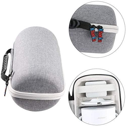  [아마존베스트]Khanka Hard protective case for Bose portable home speaker, case fits speakers and charging cradle. (silver)