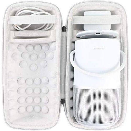  [아마존베스트]Khanka Hard protective case for Bose portable home speaker, case fits speakers and charging cradle. (silver)