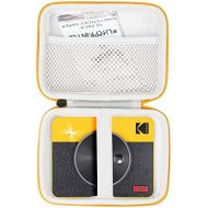 Khanka Hard Travel Case Replacement for Compatible with Kodak Mini Shot 3 Retro Camera Portable Instant Camera Photo Printer (Yellow Zipper)
