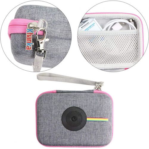  khanka Hard Travel Case Replacement for Kodak Step Touch & Polaroid Snap Touch Instant Print Digital Camera (Pink Zipper)