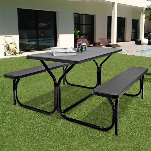  Khaokee Outdoor Picnic Garden Party Table and Bench Set