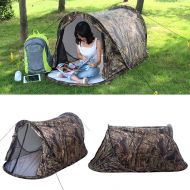 Khkadiwb khkadiwb Camping Tent, Outdoor Single Person Camouflage Automatic Pop-up Light Rainproof Camping Tent