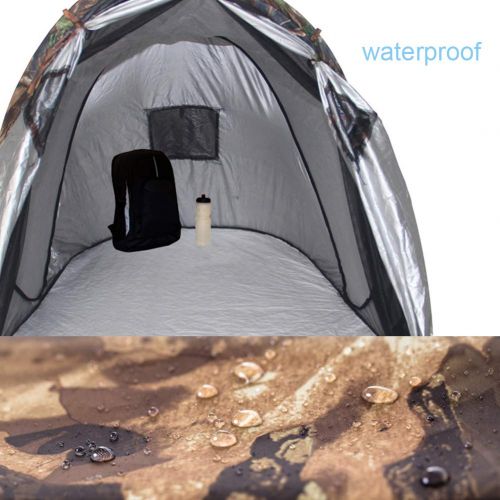  Khkadiwb khkadiwb Camping Tent, Outdoor Single Person Camouflage Automatic Pop-up Light Rainproof Camping Tent
