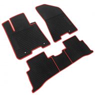 iallauto Compatible for Kia Sportage 2016 2017 2018 Heavy Duty Rubber Front & Rear Floor Mats Liners Vehicle All Weather Guard Black Carpet