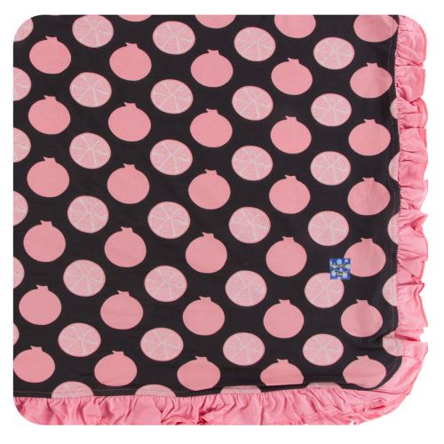  KicKee Pants Little Girls Print Ruffle Toddler Blanket - Vintage Stars, One Size