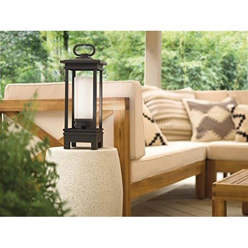  KICHLER Kichler 49473RZLED South Hope Portable LED Lantern with Built-in Bluetooth Speaker, 1-Light, Rubbed Bronze