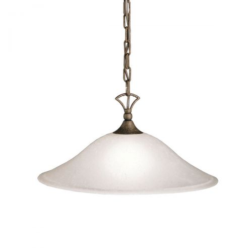  KICHLER Kichler 2702TZ Hastings Pendant 1-Light, Tannery Bronze