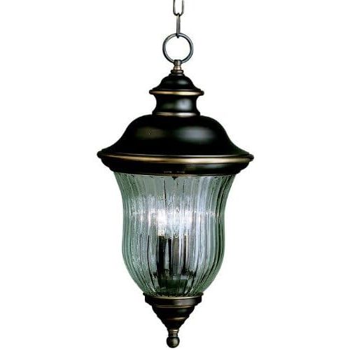  KICHLER Kichler 9832OZ Sausalito Outdoor Pendant 3-Light, Olde Bronze