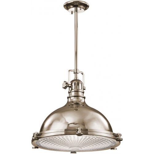  KICHLER Kichler 2682PN Pendant 1-Light, Polished Nickel