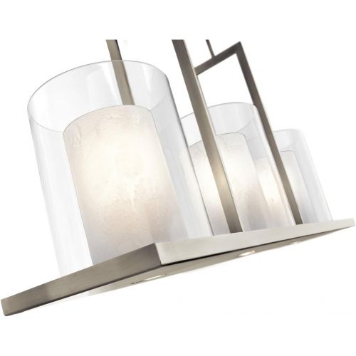  KICHLER Kichler 42548CLP Triad Linear Chandelier 3-Light, Classic Pewter