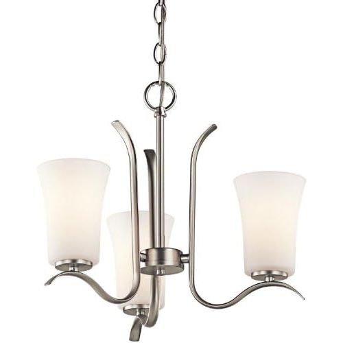  KICHLER Kichler 43073NI Armida Mini Chandelier 3-Light, Brushed Nickel