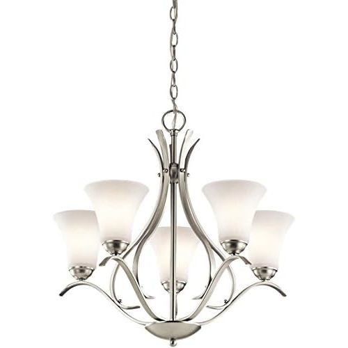  KICHLER Kichler 43504NI Keiran Chandelier 5-Light, Brushed Nickel