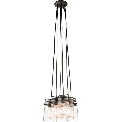  KICHLER Kichler 42877NI Brinley Pendant 6-Light, Brushed Nickel