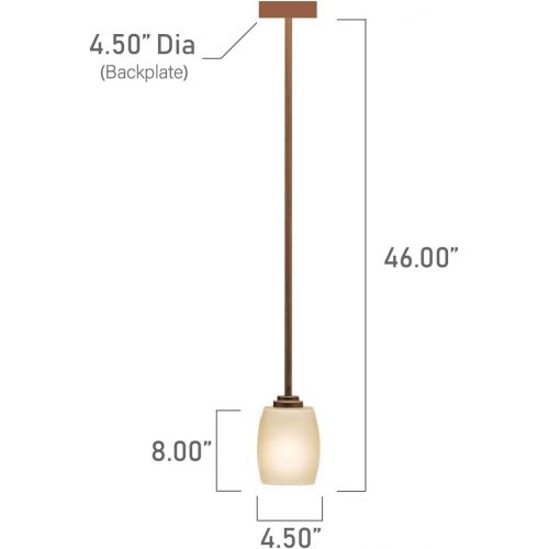  KICHLER Kichler 3497NI Eileen Mini Pendant 1-Light, Brushed Nickel