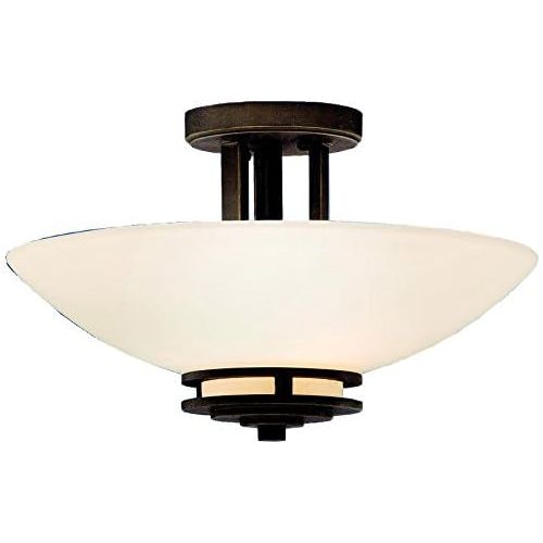  KICHLER Kichler 3674OZ Semi-Flush 2-Light, Olde Bronze