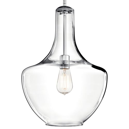  KICHLER Kichler 42046CH Everly Pendant 1-Light, Chrome