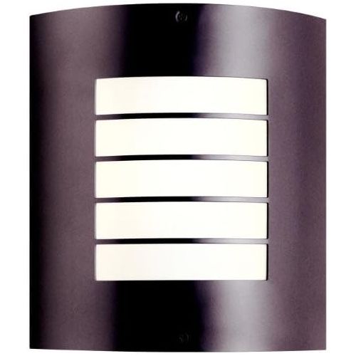  KICHLER Kichler 10640AZ Newport IndoorOutdoor Wall 1-Light FL, Architectural Bronze