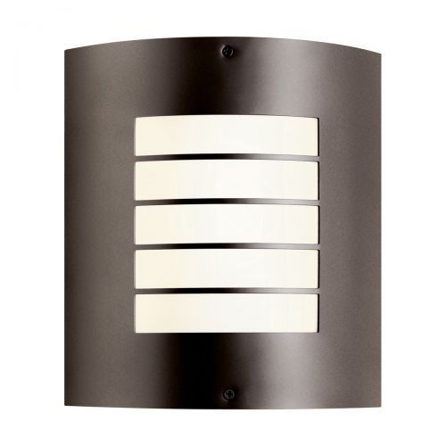  KICHLER Kichler 10640AZ Newport IndoorOutdoor Wall 1-Light FL, Architectural Bronze