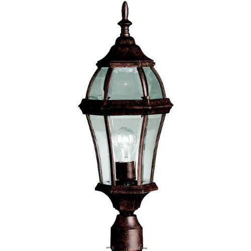  KICHLER Kichler 9992TZ Townhouse Outdoor Post Mount 1-Light, Tannery Bronze