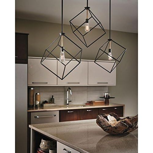  KICHLER Kichler 42525OZ Cartone Pendant 1-Light, Olde Bronze