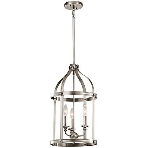  KICHLER Kichler 43106CLP Steeplechase Indoor Pendant 3-Light, Classic Pewter