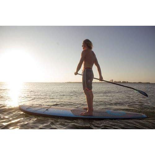  Kickboard Malakai 2 Piece Adjustable (69 inches - 85 inches) Wood Carbon Fiber Stand Up Paddle Board SUP Paddle