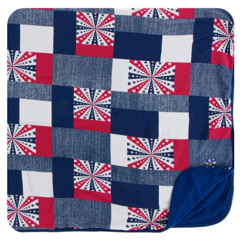  Kickee Pants Little Boys Print Toddler Blanket - Patchwork, One Size