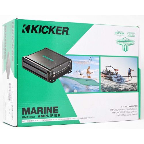  Kicker KMA150.2 2x60 Watt 2-Channel Weather-Resistant Full-Range Amplifier