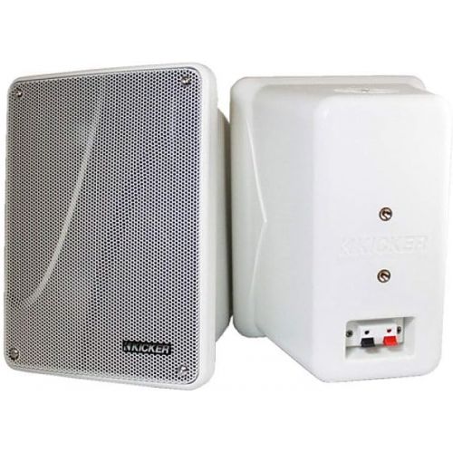  4) KICKER KB6000 6.5 White Full-Range Indoor/Outdoor/Marine Speakers 11KB6000W