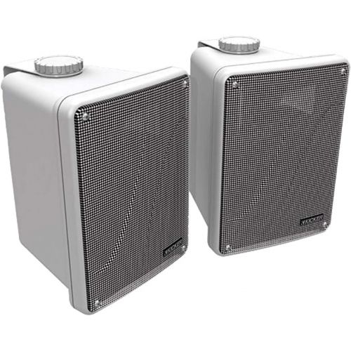  4) KICKER KB6000 6.5 White Full-Range Indoor/Outdoor/Marine Speakers 11KB6000W