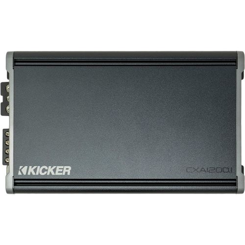  Kicker 46CXA12001t 1200 Watt Class D Monoblock Car Audio Sound System Subwoofer Amplifier with Start Delay, Subsonic Filter, and Variable Bass Boost