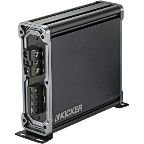  Kicker 46CXA8001T CX Series 1600 Watt Max Power Class D Amp Monoblock Car Audio Sub Vehicle Amplifier, Black