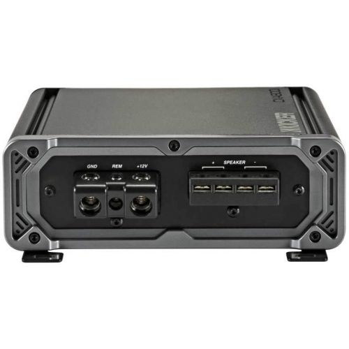  Kicker 46CXA8001T CX Series 1600 Watt Max Power Class D Amp Monoblock Car Audio Sub Vehicle Amplifier, Black