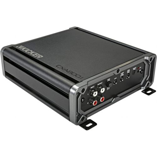  Kicker 46CXA8001T CX Series 1600 Watt Max Power Class D Amp Monoblock Car Audio Sub Vehicle Amplifier, Black