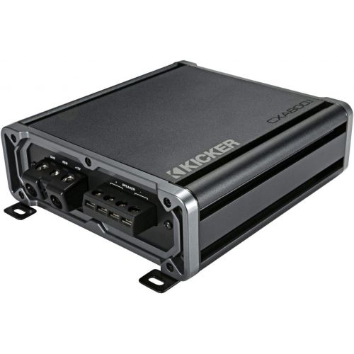  Kicker 46CXA8001T CX Series 1600 Watt Max Power Class D Amp Monoblock Car Audio Sub Vehicle Amplifier, Black