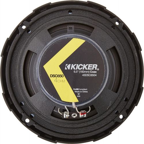  Kicker DSC650 DS Series 6.5 4-Ohm Coaxial Speakers - Pair