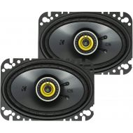 KICKER CSC46 CS Series 4 x 6 150 Watt 4 Ohm 2-Way Car Audio Coaxial Speakers System with Polypropylene Cone, PEI Tweeters and EVC Technology, Pair